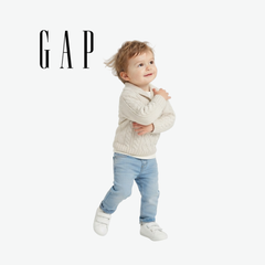 GAP OFF-WHITE SHAWL-COLLAR CABLE-KNIT SWEATER