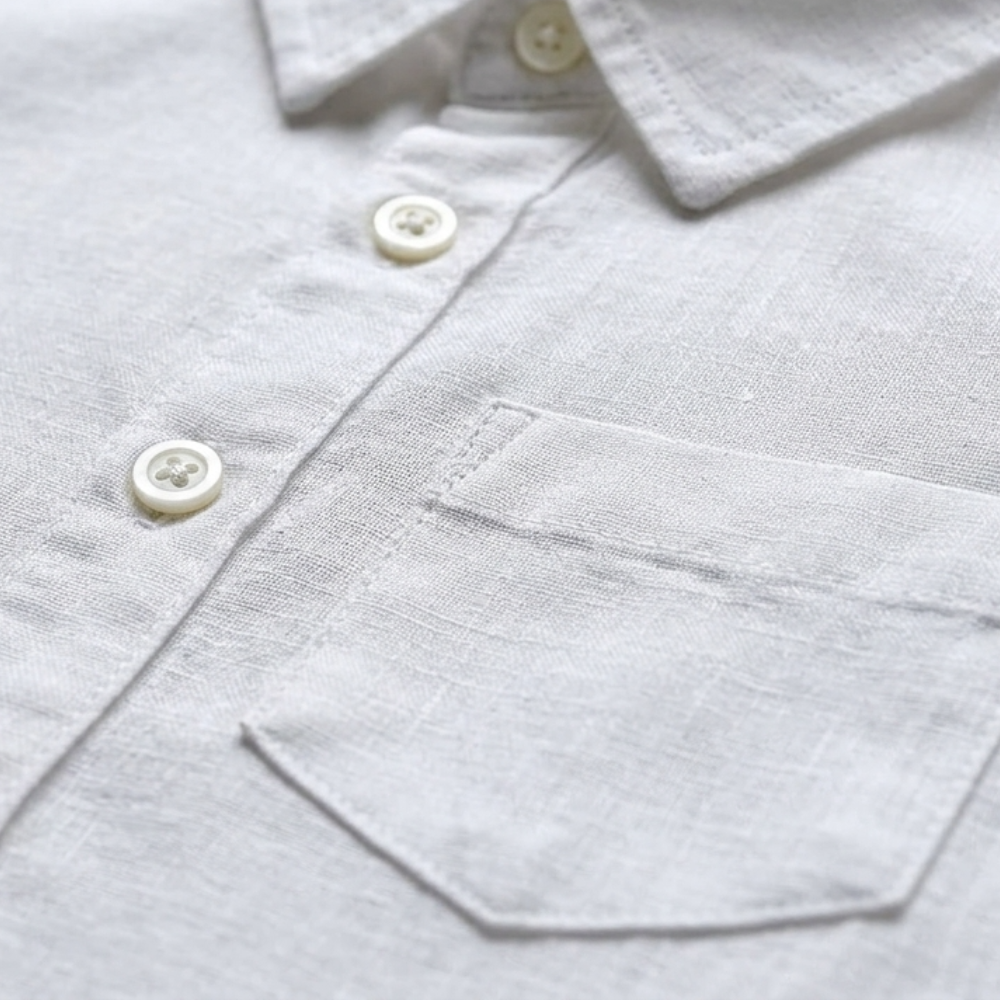 MAYORAL PLAIN WHITE LONG-SLEEVE SHIRT