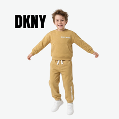 DKNY LIGHT CAMEL SWEATSHIRT AND JOGGER SET