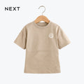 NEXT T-SHIRT LIGHT GREY SMILE