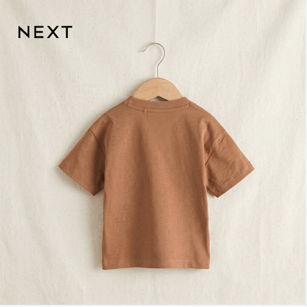 NEXT T-SHIRT BROWN TEDDY