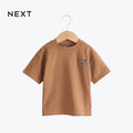 NEXT T-SHIRT BROWN TEDDY