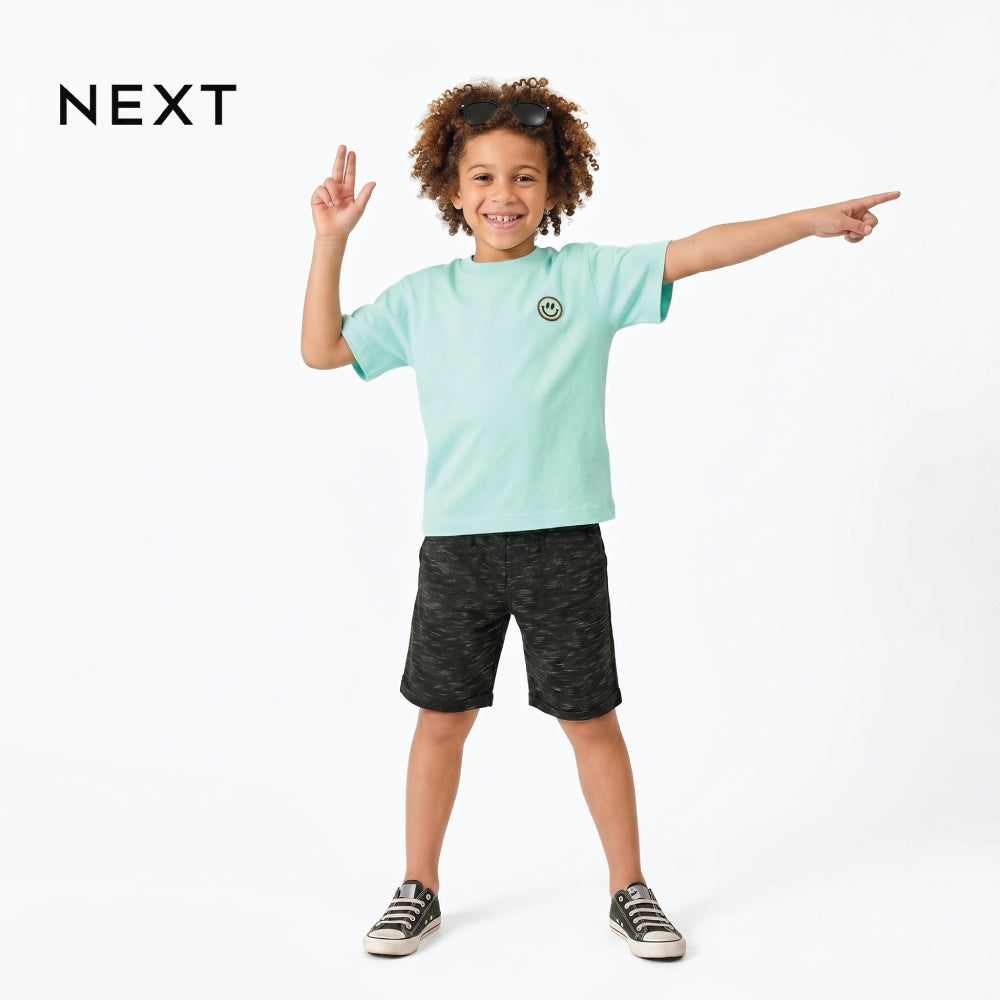 NEXT T-SHIRT MINT BLUE WITH SMILE