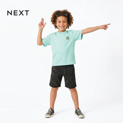 NEXT T-SHIRT MINT BLUE WITH SMILE