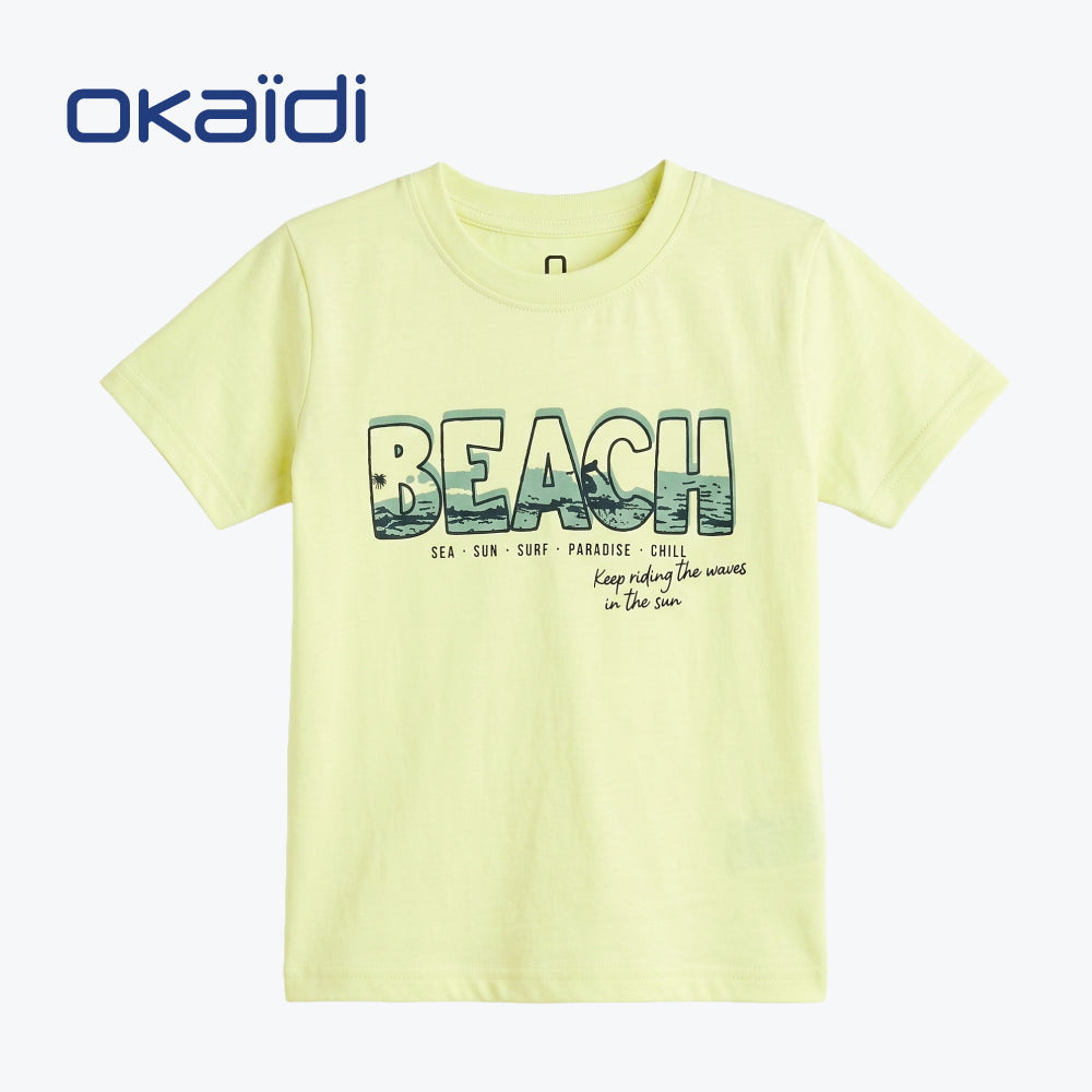 OKAIDI T-SHIRT YELLOW BEACH