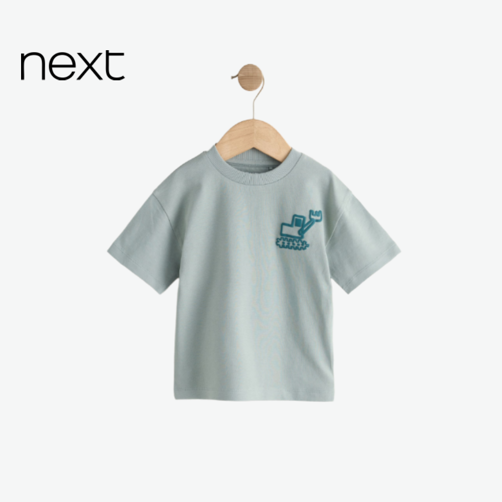 T-SHIRT SAGE GREEN WITH TRUCK