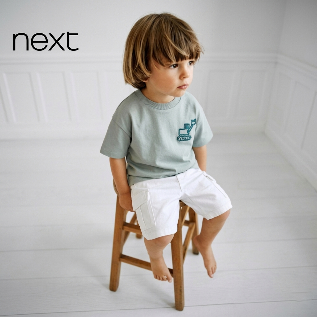 T-SHIRT SAGE GREEN WITH TRUCK