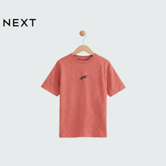 NEXT T-SHIRT DUSKY PINK WITH SIGNATURE DETAIL