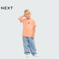 NEXT T-SHIRT MUTED PEACH WITH SIGNATURE DETAIL