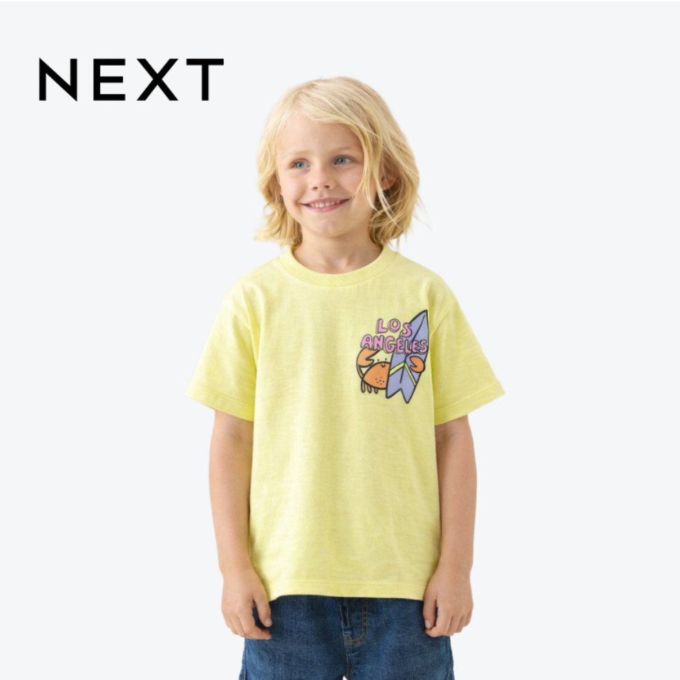 NEXT T-SHIRT YELLOW "LOS ANGELES"