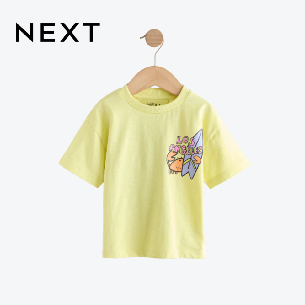 NEXT T-SHIRT YELLOW "LOS ANGELES"