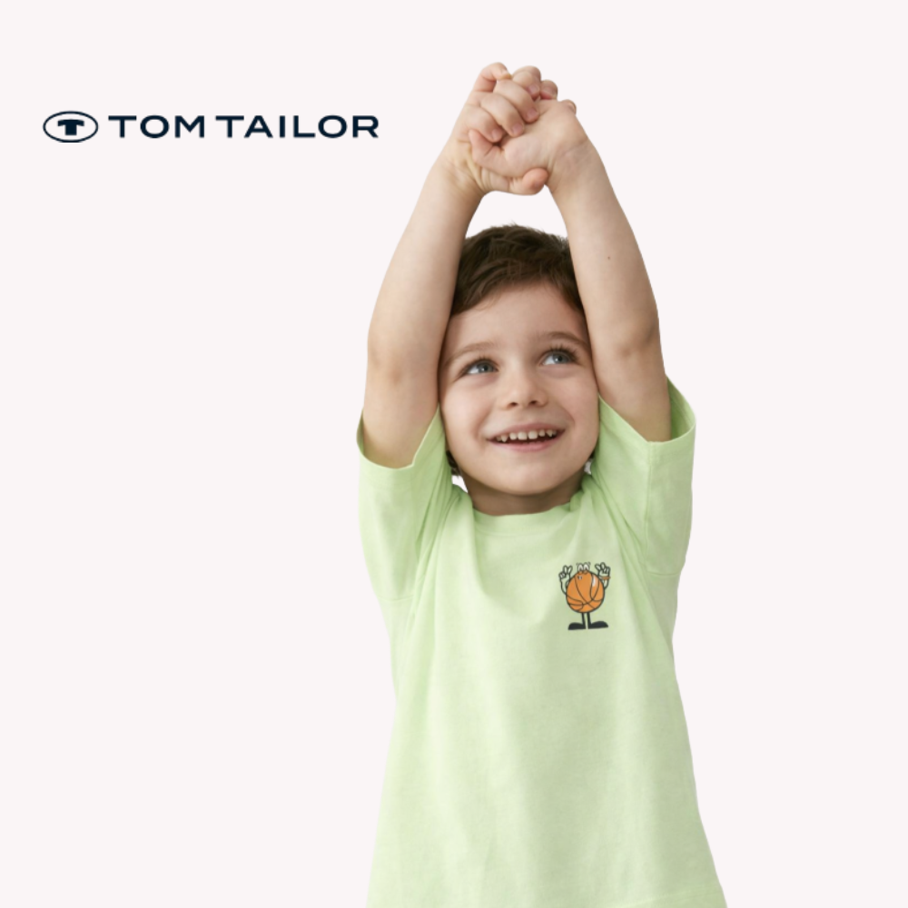 TOM TAILOR T-SHIRT LIGHT GREEN "SPORTY DUDE"