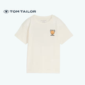 TOM TAILOR T-SHIRT WHITE "SPORTY DUDE"