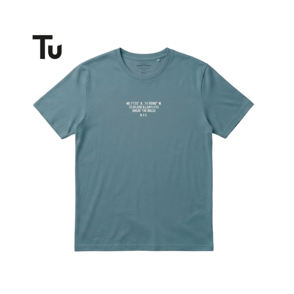 Tu WASHED TEAL T-SHIRT