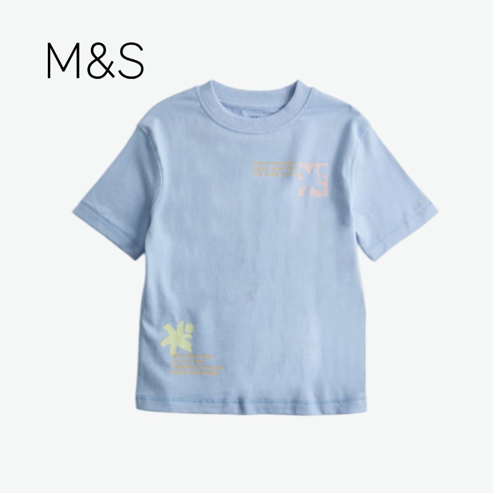 M&S Powder Blue T-Shirt