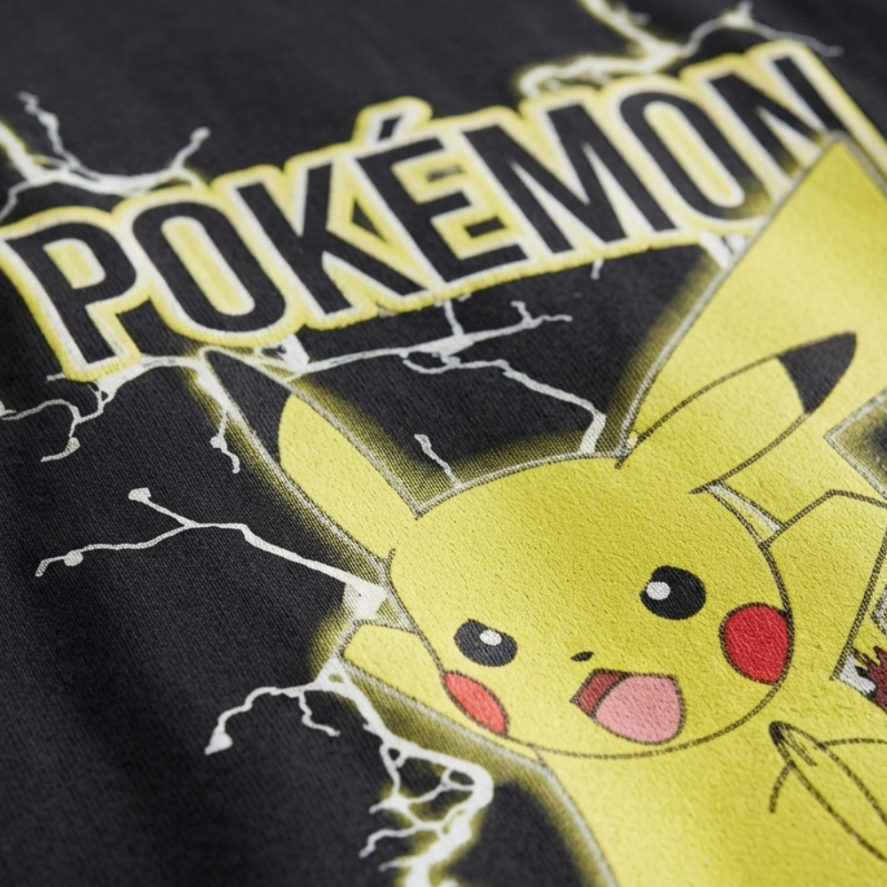 NEXT POKÉMON PIKACHU BLACK LONG-SLEEVE SHIRT
