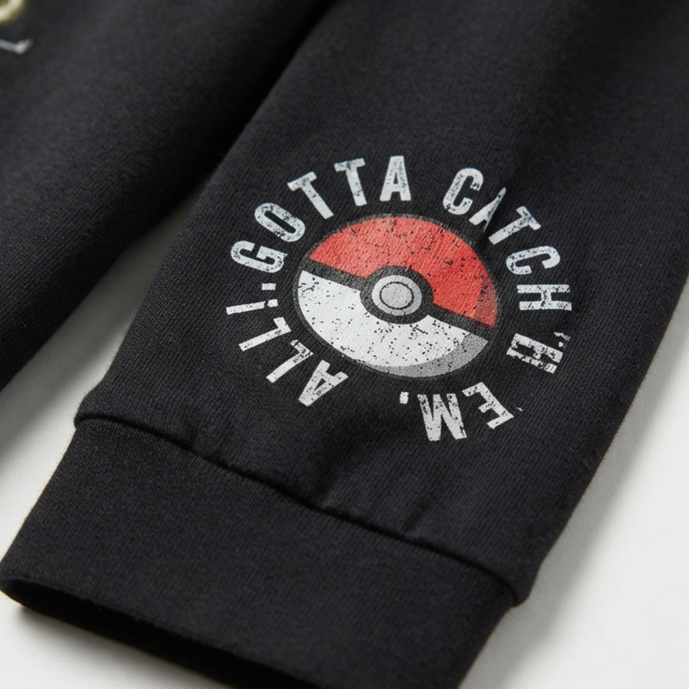 NEXT POKÉMON PIKACHU BLACK LONG-SLEEVE SHIRT