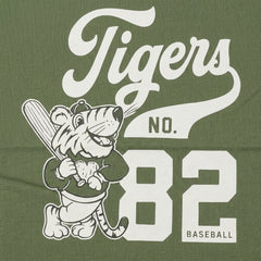 NEXT OLIVE GREEN TIGERS BASEBALL GRAPHIC LONG-SLEEVE T-SHIRT