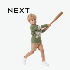 NEXT OLIVE GREEN TIGERS BASEBALL GRAPHIC LONG-SLEEVE T-SHIRT