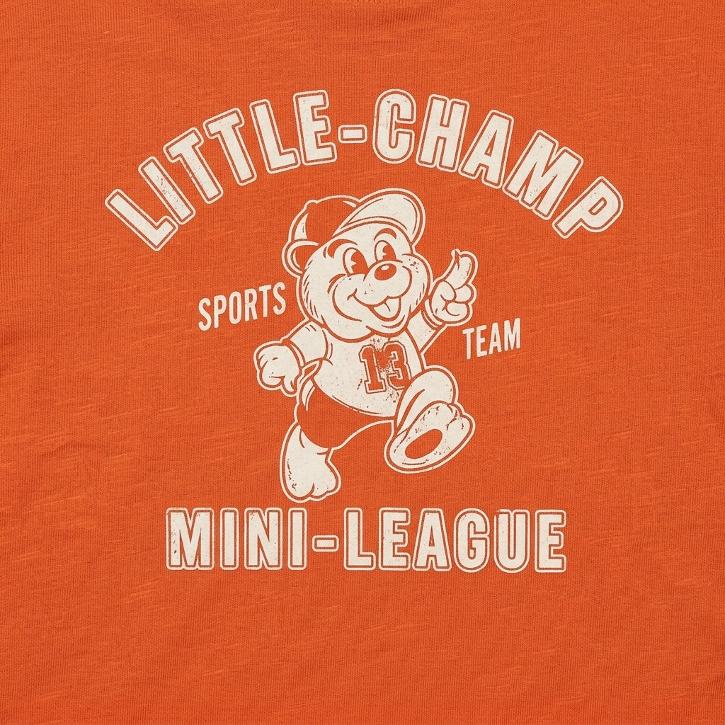 NEXT ORANGE LITTLE-CHAMP GRAPHIC LONG-SLEEVE T-SHIRT