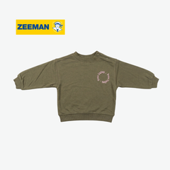 ZEEMAN OLIVE GREEN FREE VALLEY GRAPHIC SWEATSHIRT