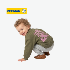 ZEEMAN OLIVE GREEN FREE VALLEY GRAPHIC SWEATSHIRT