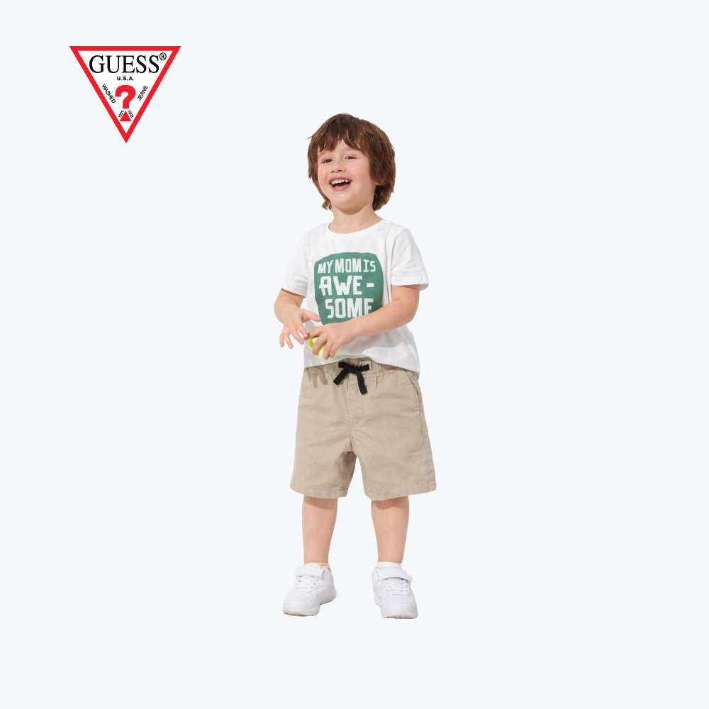 GUESS SHORTS BEIGE STRIPES