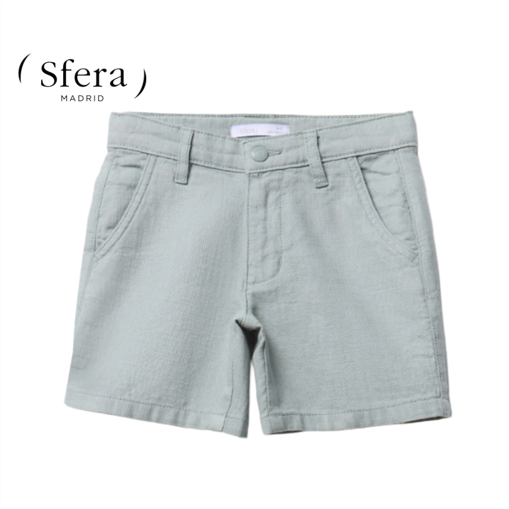 SFERA SHORTS SAGE GREEN COTTON
