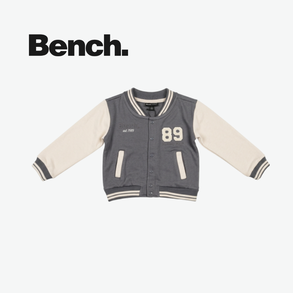 BENCH GREY & CREAM VARSITY JACKET AND JOGGERS