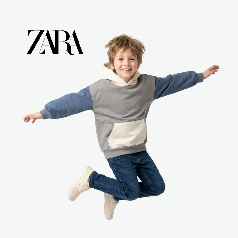 ZARA COLORBLOCK HOODIE