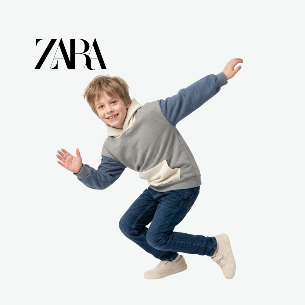 ZARA COLORBLOCK HOODIE