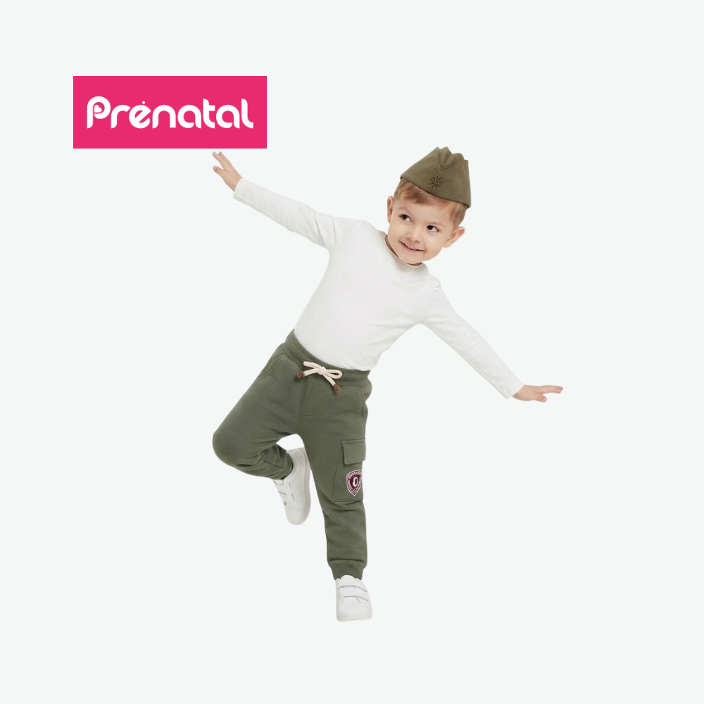 PRÉNATAL OLIVE GREEN CARGO SWEATPANTS