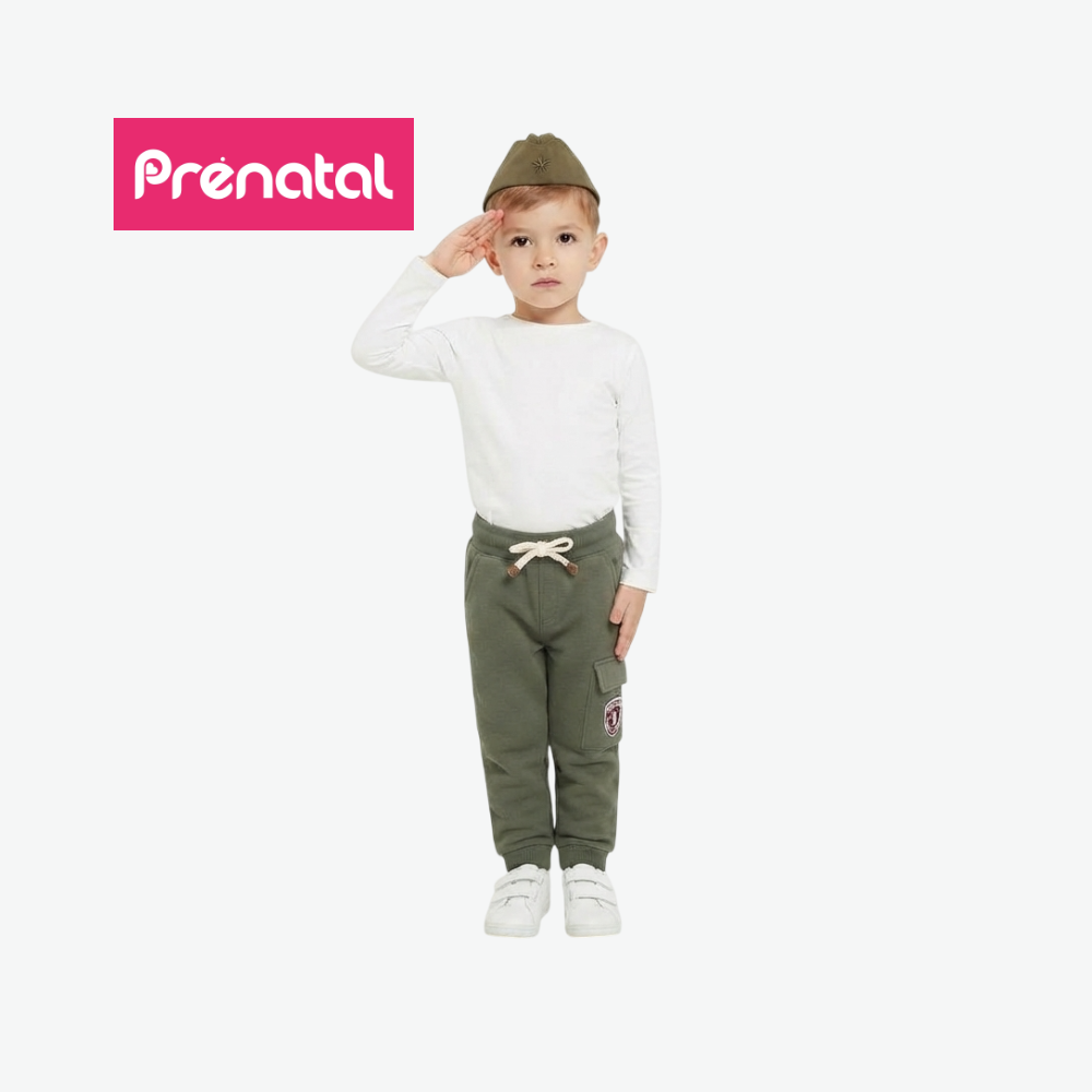 PRÉNATAL OLIVE GREEN CARGO SWEATPANTS