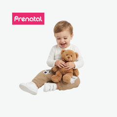 PRÉNATAL BROWN ANIMAL-PRINT SWEATPANTS
