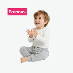 PRÉNATAL GREY MARL LOGO SWEATPANTS