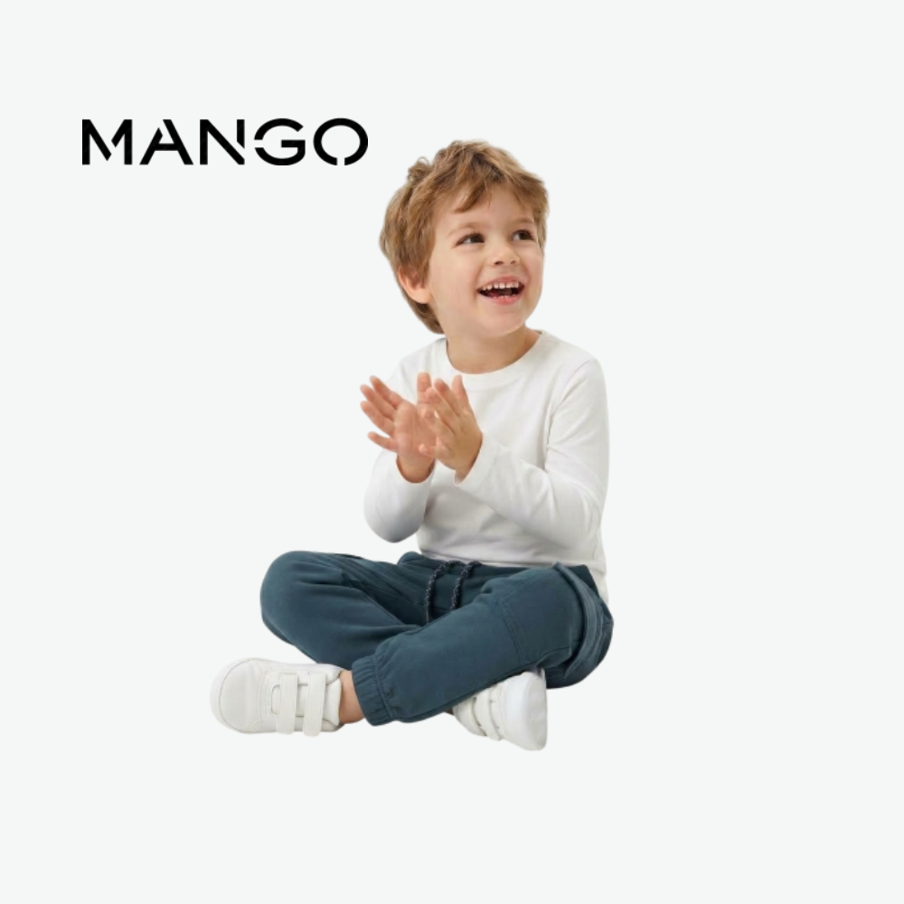 MANGO DARK TEAL CARGO SWEATPANTS