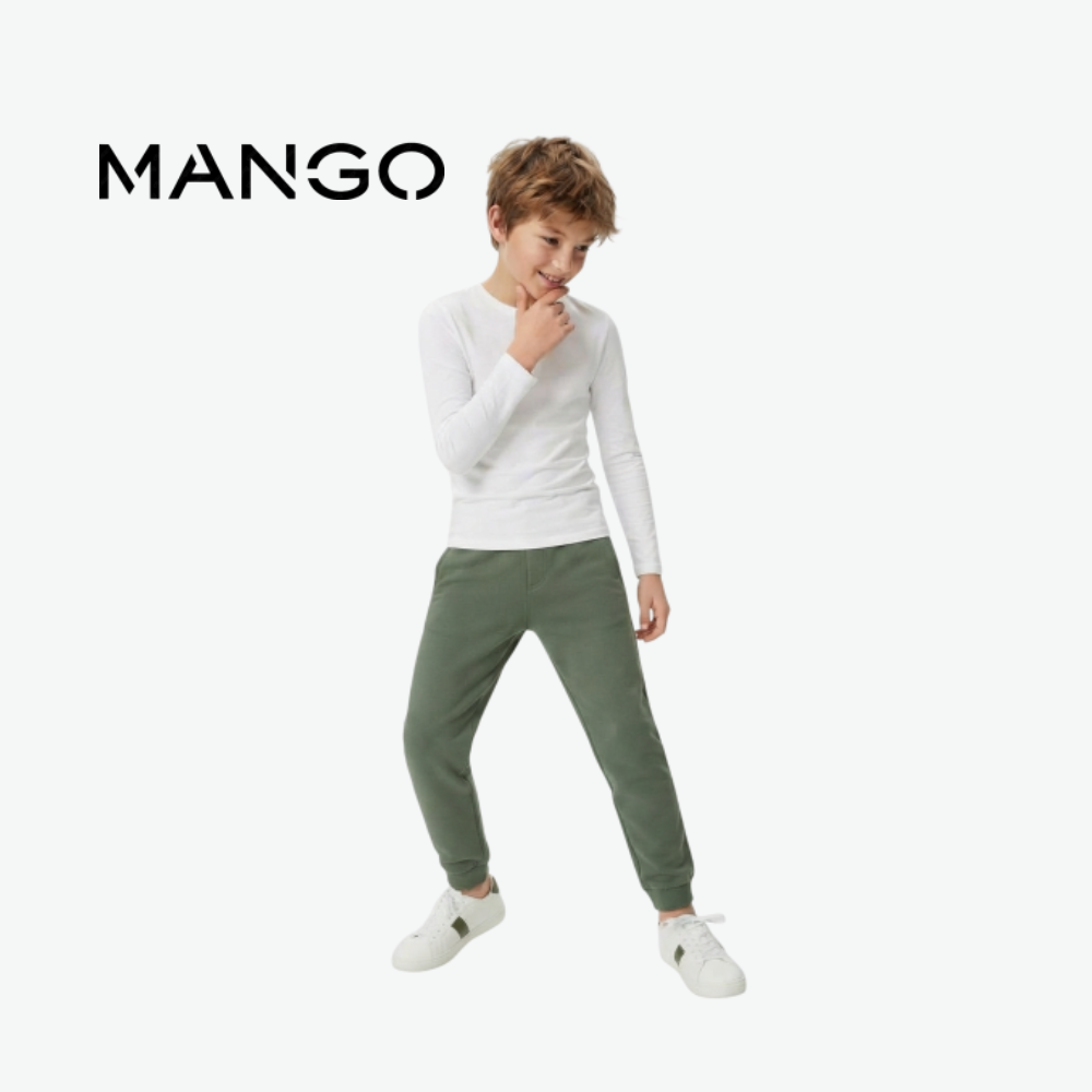 MANGO OLIVE GREEN JOGGERS