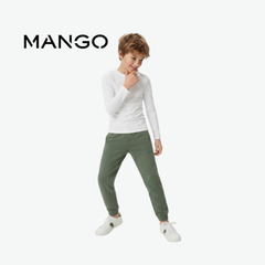 MANGO OLIVE GREEN JOGGERS