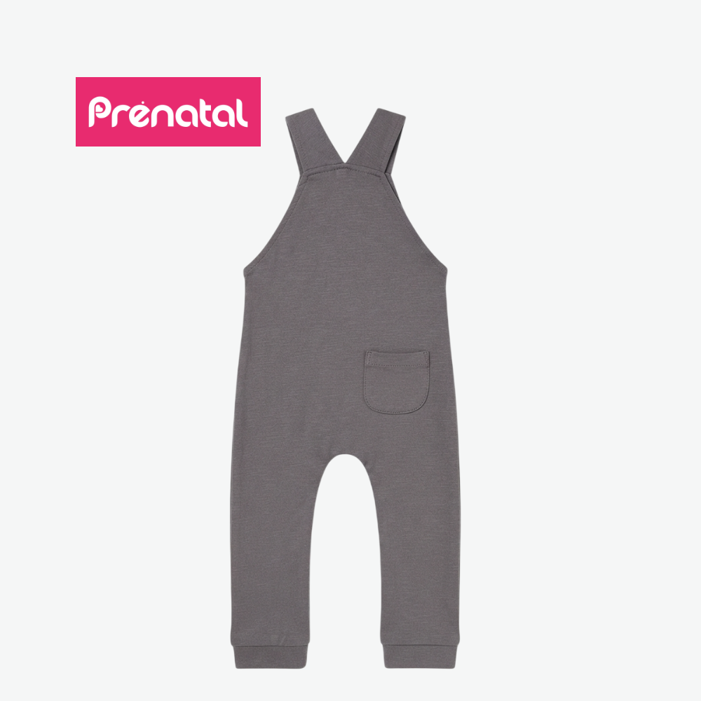 PRENATAL DARK GREY POCKET DUNGAREES