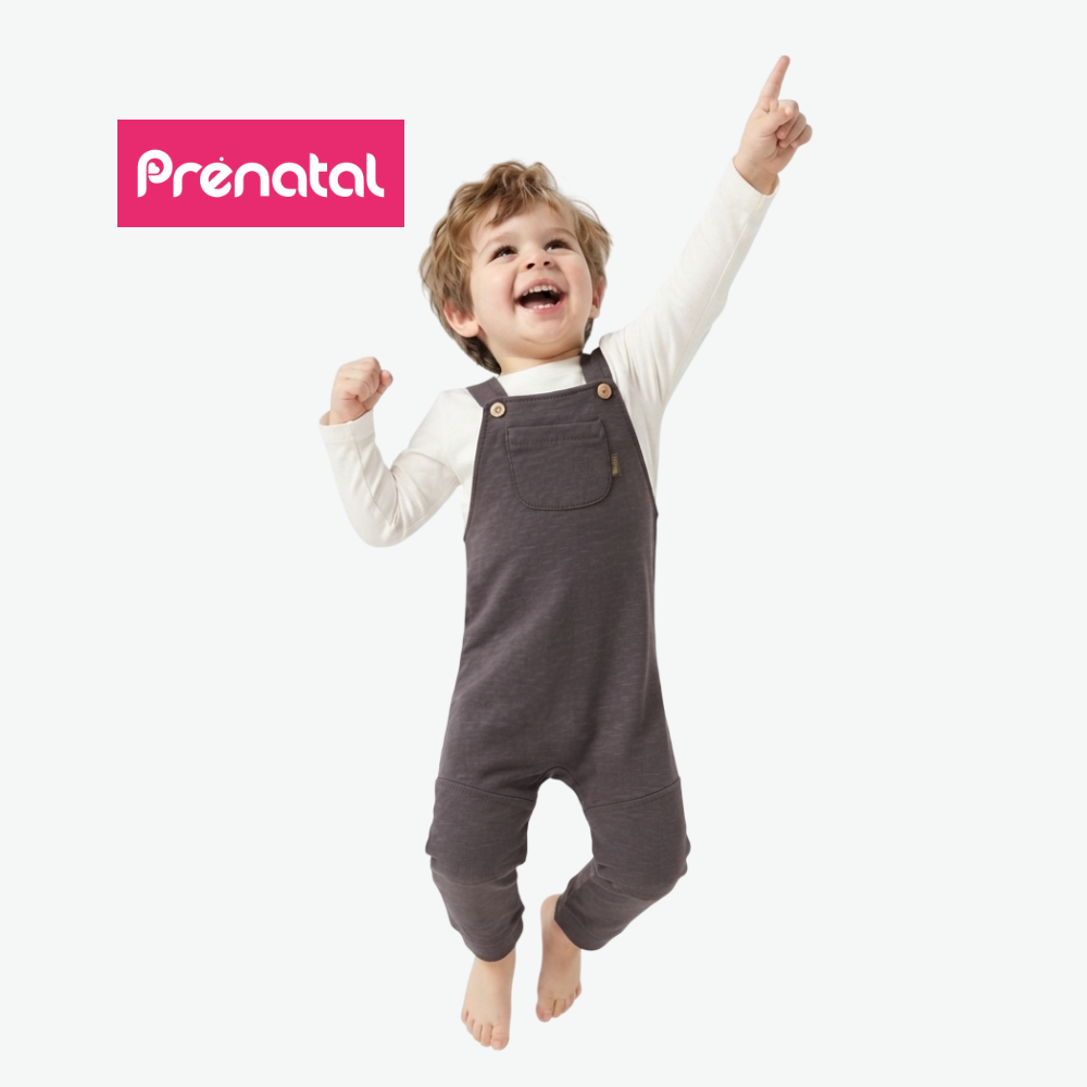 PRENATAL DARK GREY POCKET DUNGAREES