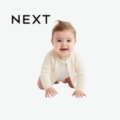NEXT CREAM FULL-ZIP KNIT CARDIGAN