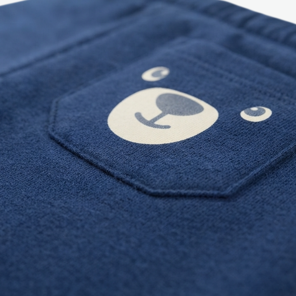 PRÉNATAL NAVY BEAR-POCKET SWEATPANTS