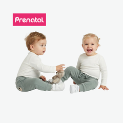 PRÉNATAL SAGE GREEN BEAR-POCKET SWEATPANTS