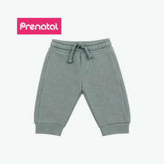 PRÉNATAL SAGE GREEN BEAR-POCKET SWEATPANTS