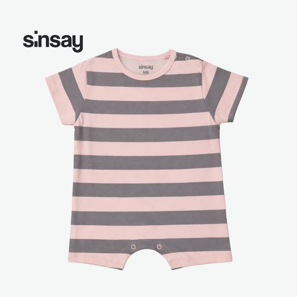 SINSAY COTTON ROMPER STRIPED