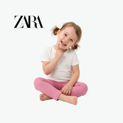ZARA PINK RIBBED WARM LEGGINGS