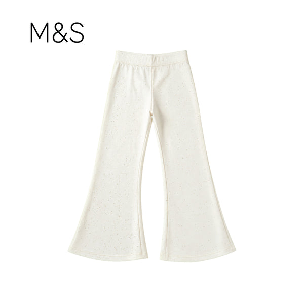 PANTS WHITE FLARED DISCO