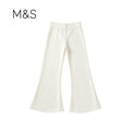 PANTS WHITE FLARED DISCO