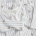 NEWBIE FULL LENGTH ONESIE STRIPES WITH TEDDY BEAR
