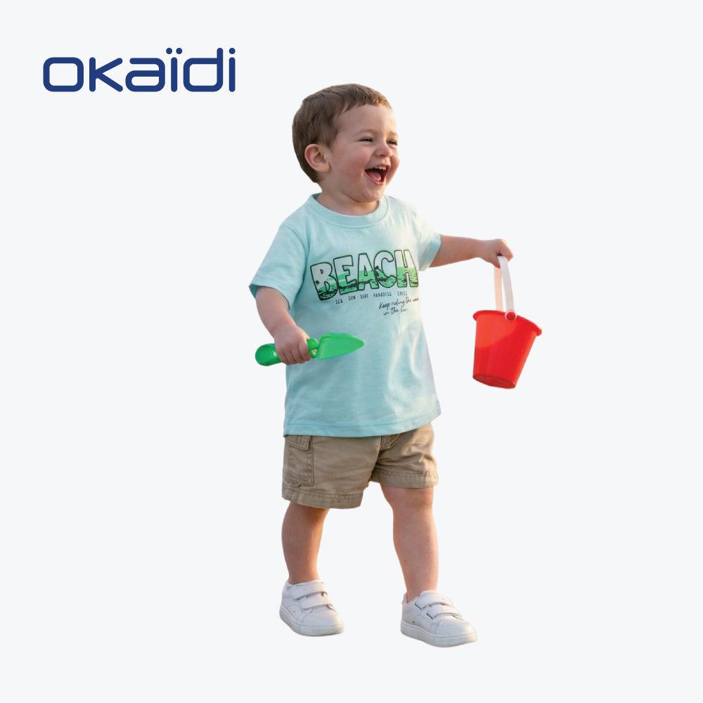 OKAIDI T-SHIRT BLUE BEACH